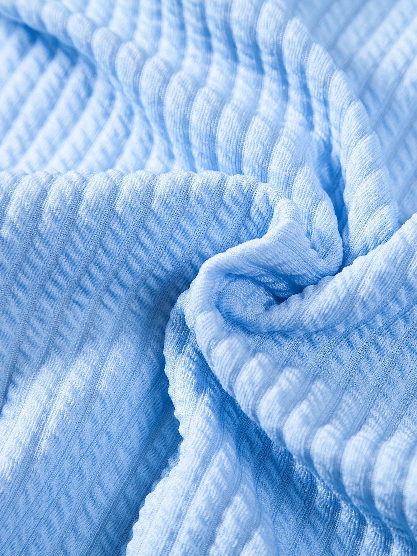 Derada | Geribbeld Stand Kraag Shirt - Derada Fashion