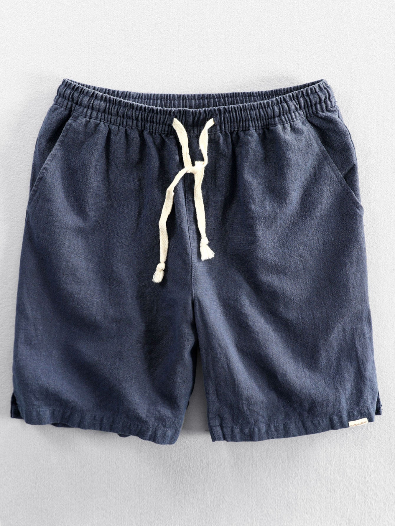 Derada | Naturel Linnen Trekkoord Shorts - Derada Fashion