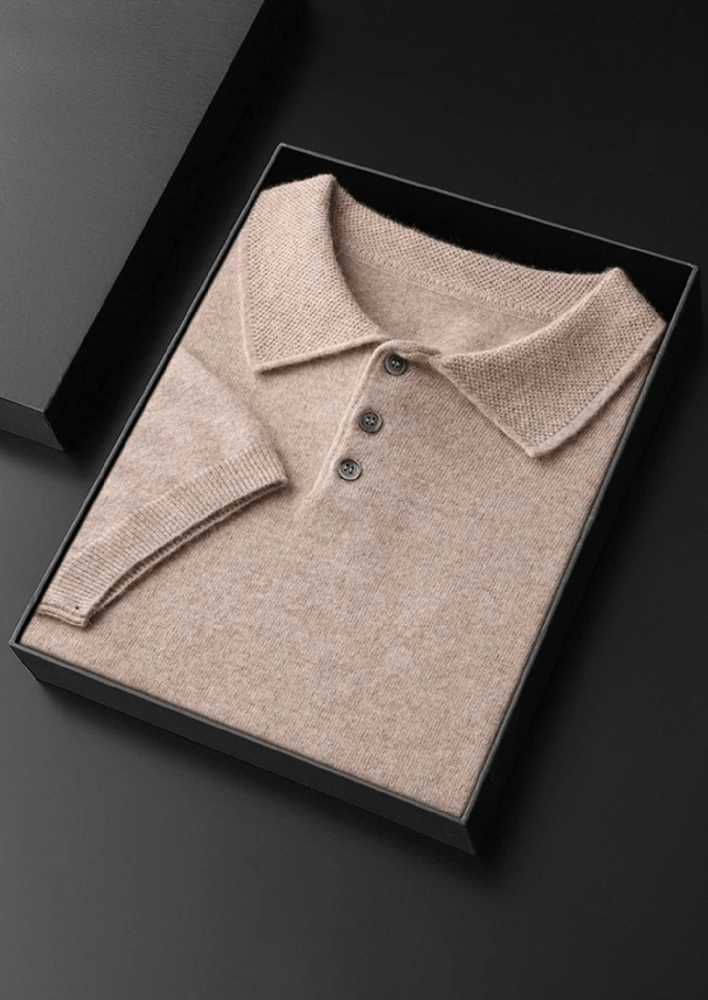 PREMIUM CASHMERE CLASSIC POLO SHIRT - Derada