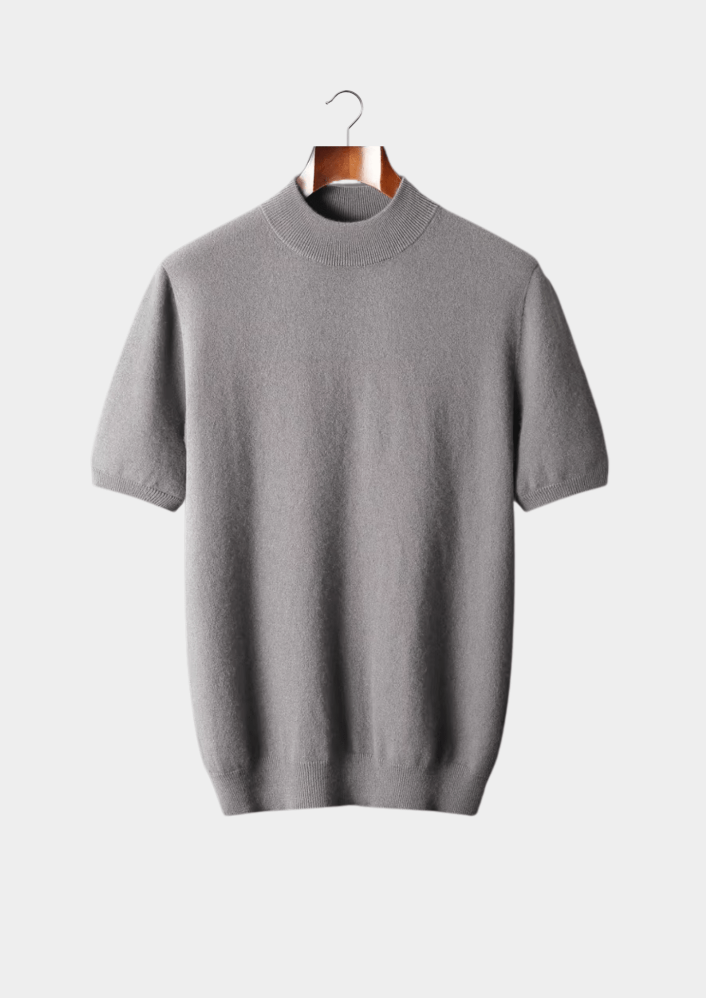 PREMIUM CASHMERE MOCK NECK T - SHIRT - Derada