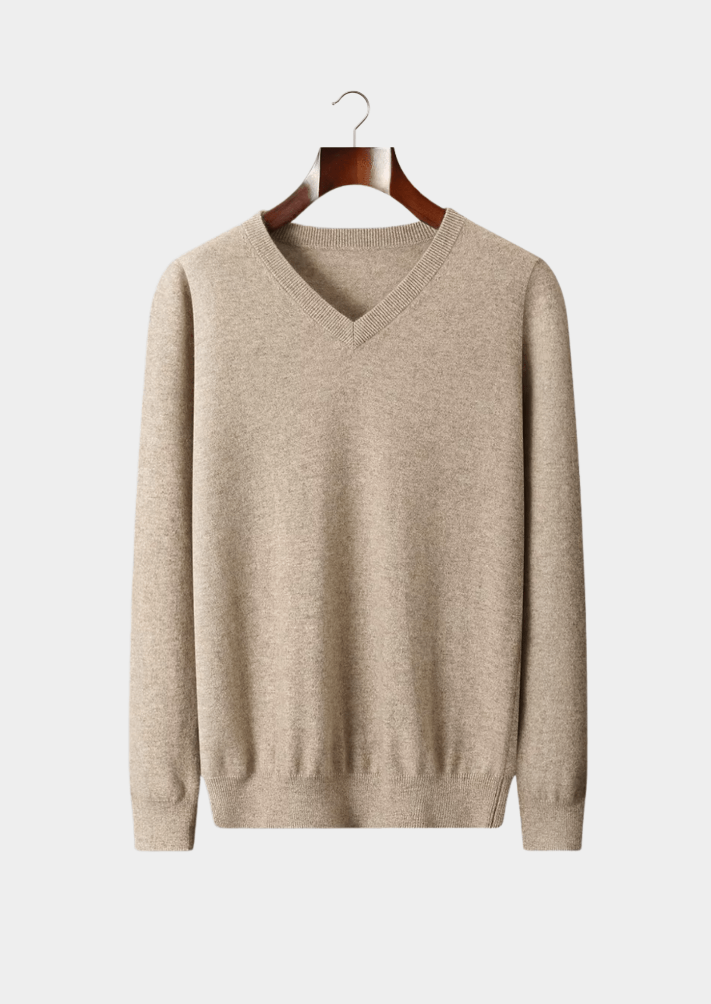 PURE EXTRA - FINE MERINO WOOL CLASSIC V - NECK SWEATER - Derada