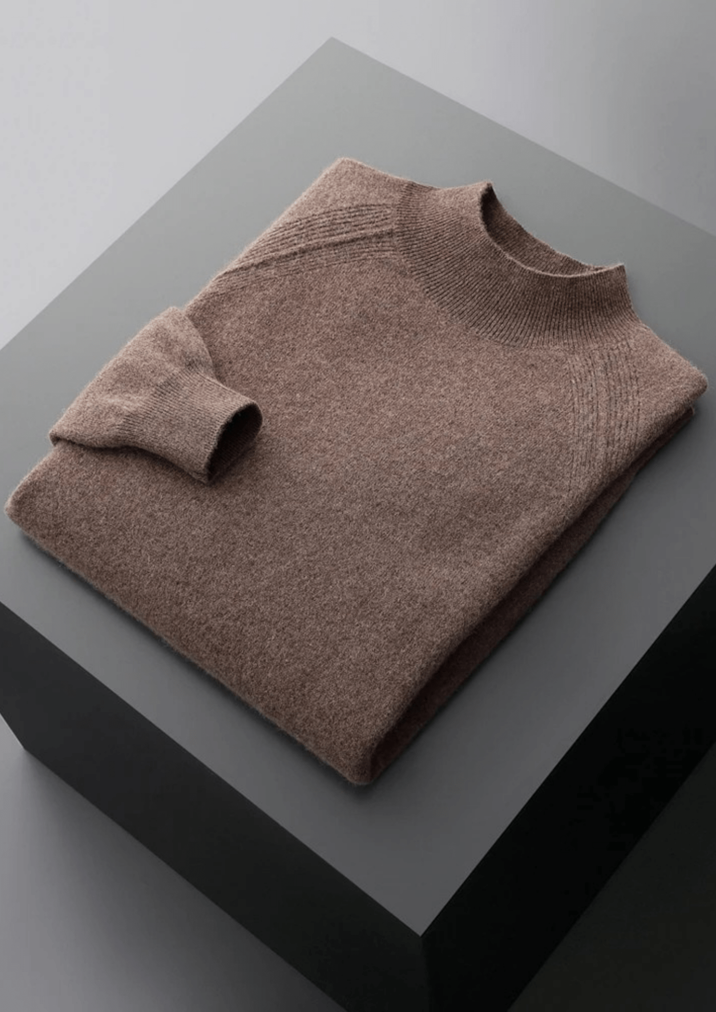PURE EXTRA - FINE MERINO WOOL RAGLAN MOCKNECK - Derada
