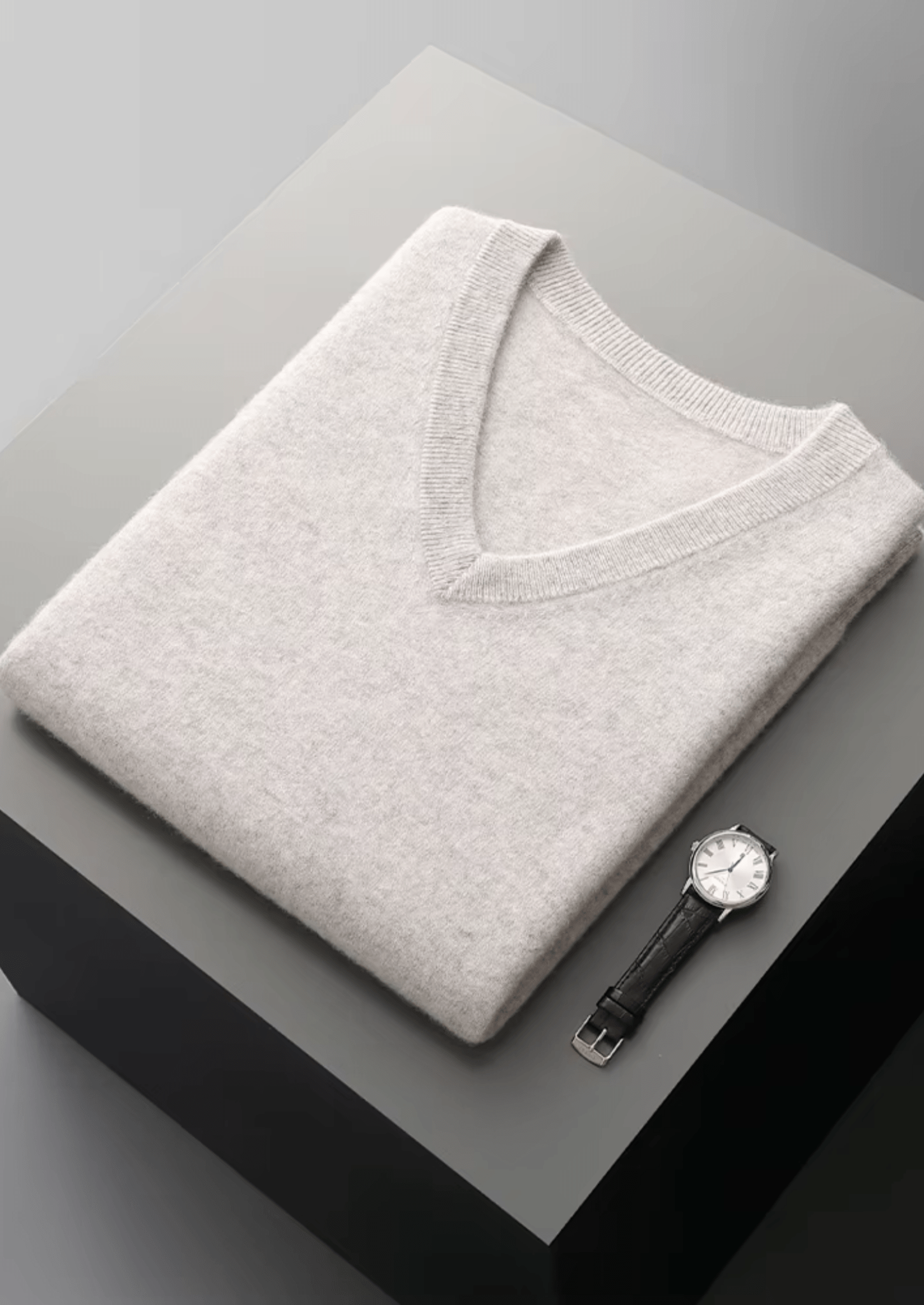 PURE EXTRA - FINE MERINO WOOL V - NECK VEST - Derada