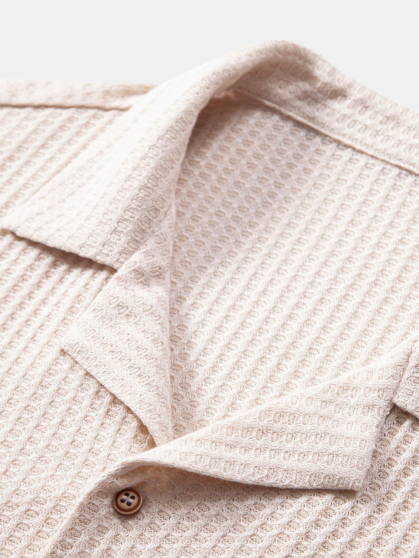 Derada | Wafeltextuur Cubaans Shirt - Derada Fashion