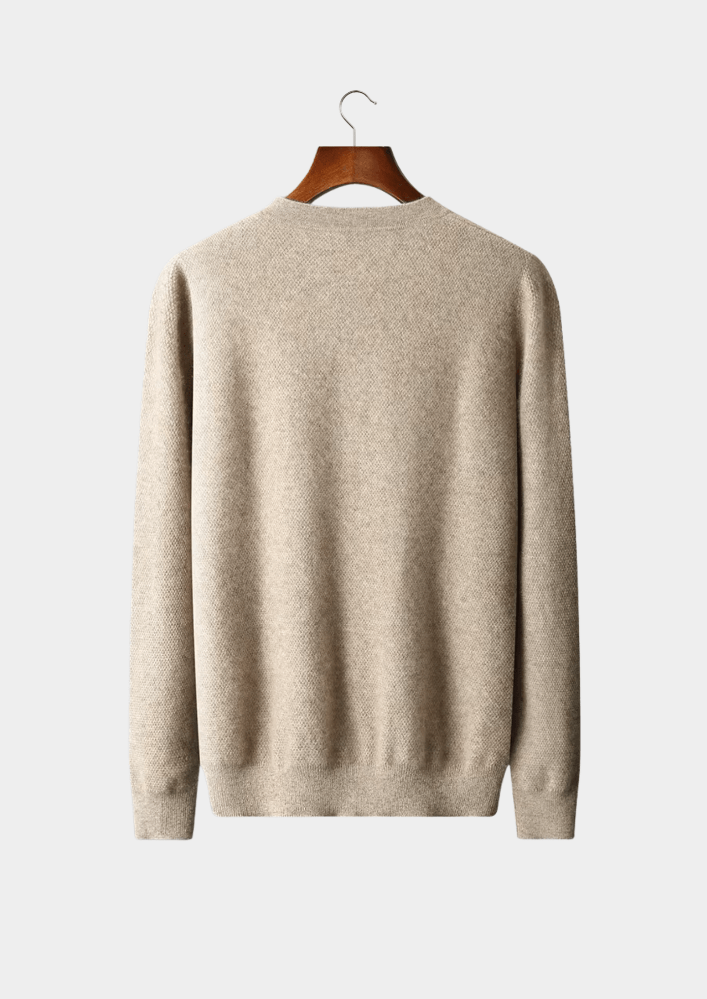 PREMIUM CASHMERE CLASSIC HENLEY SWEATER - Derada