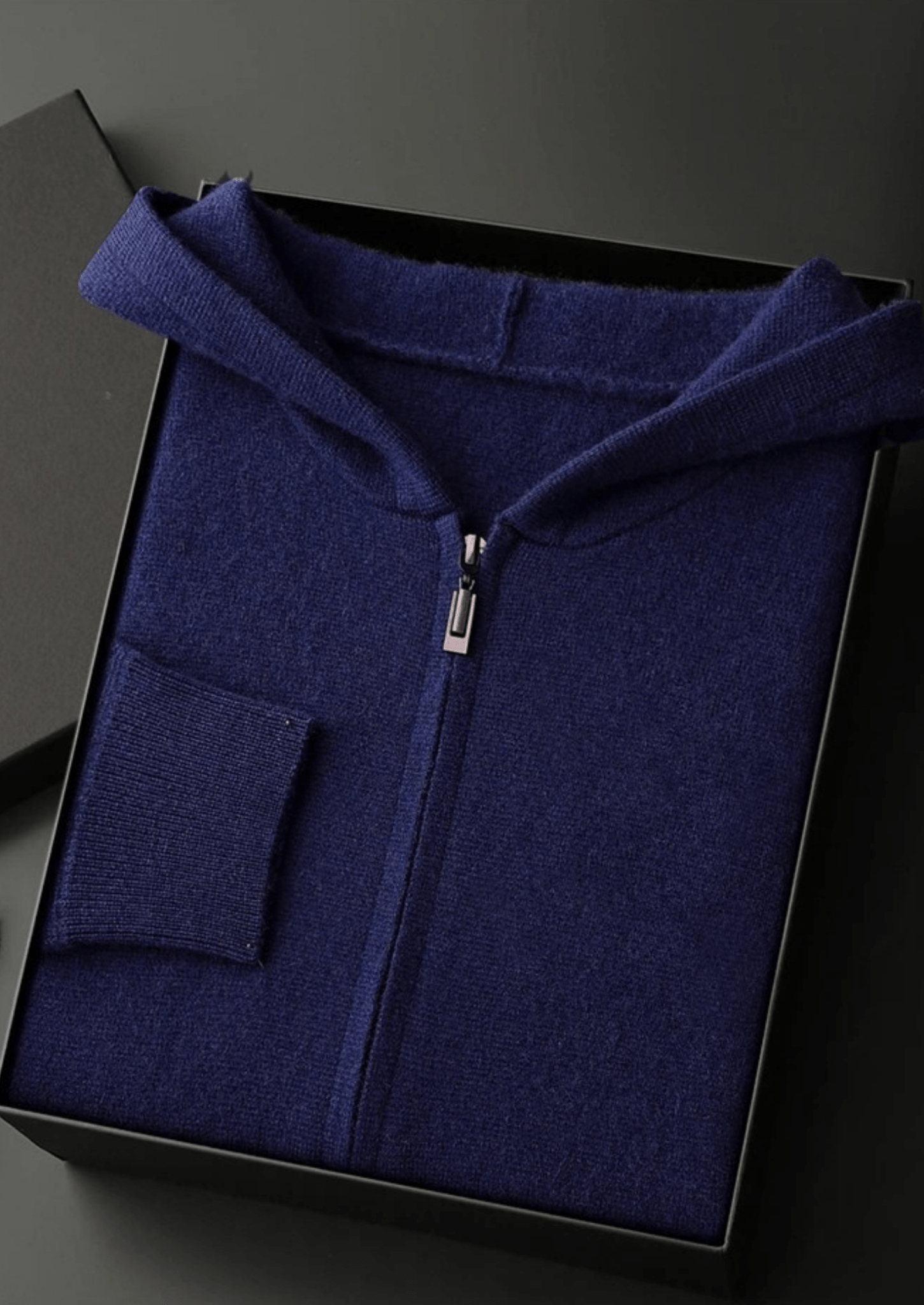 PREMIUM CASHMERE ZIPPER HOODIE - Derada