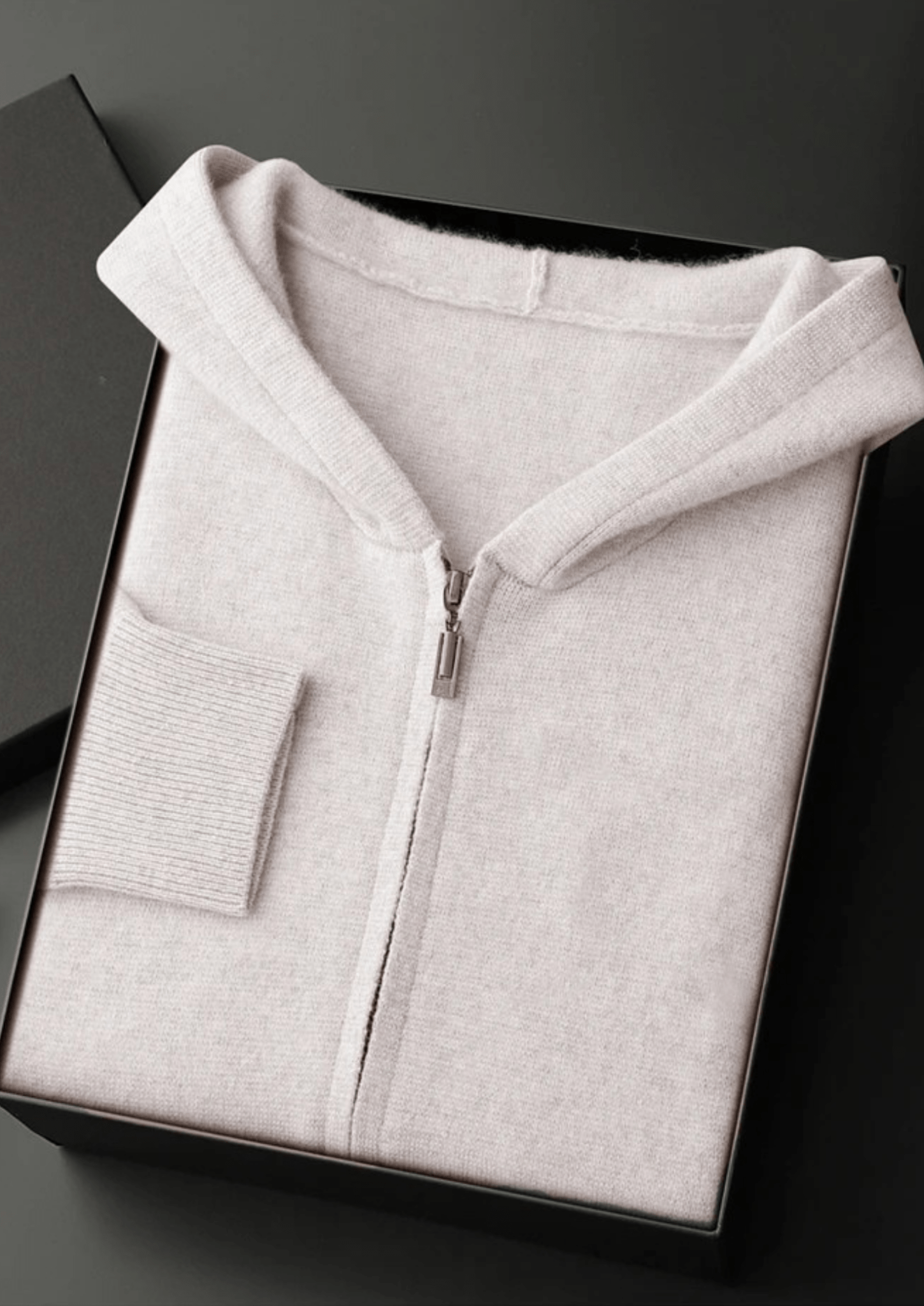 PREMIUM CASHMERE ZIPPER HOODIE - Derada