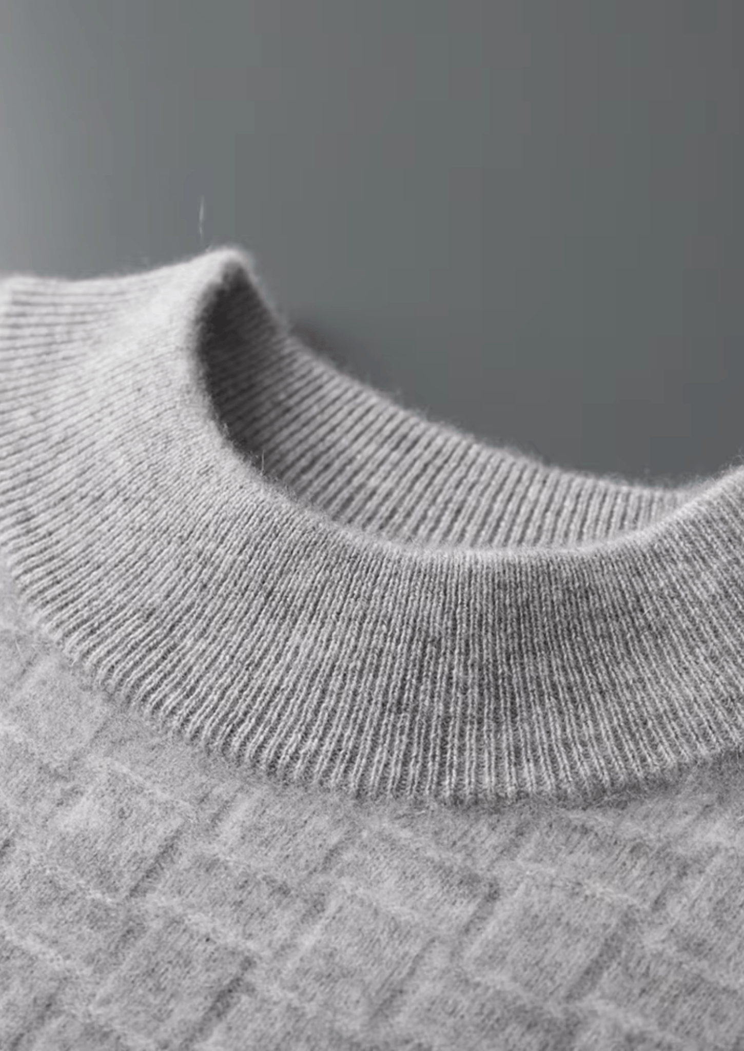 PURE EXTRA - FINE MERINO WOOL TEXTURED MOCKNECK - Derada