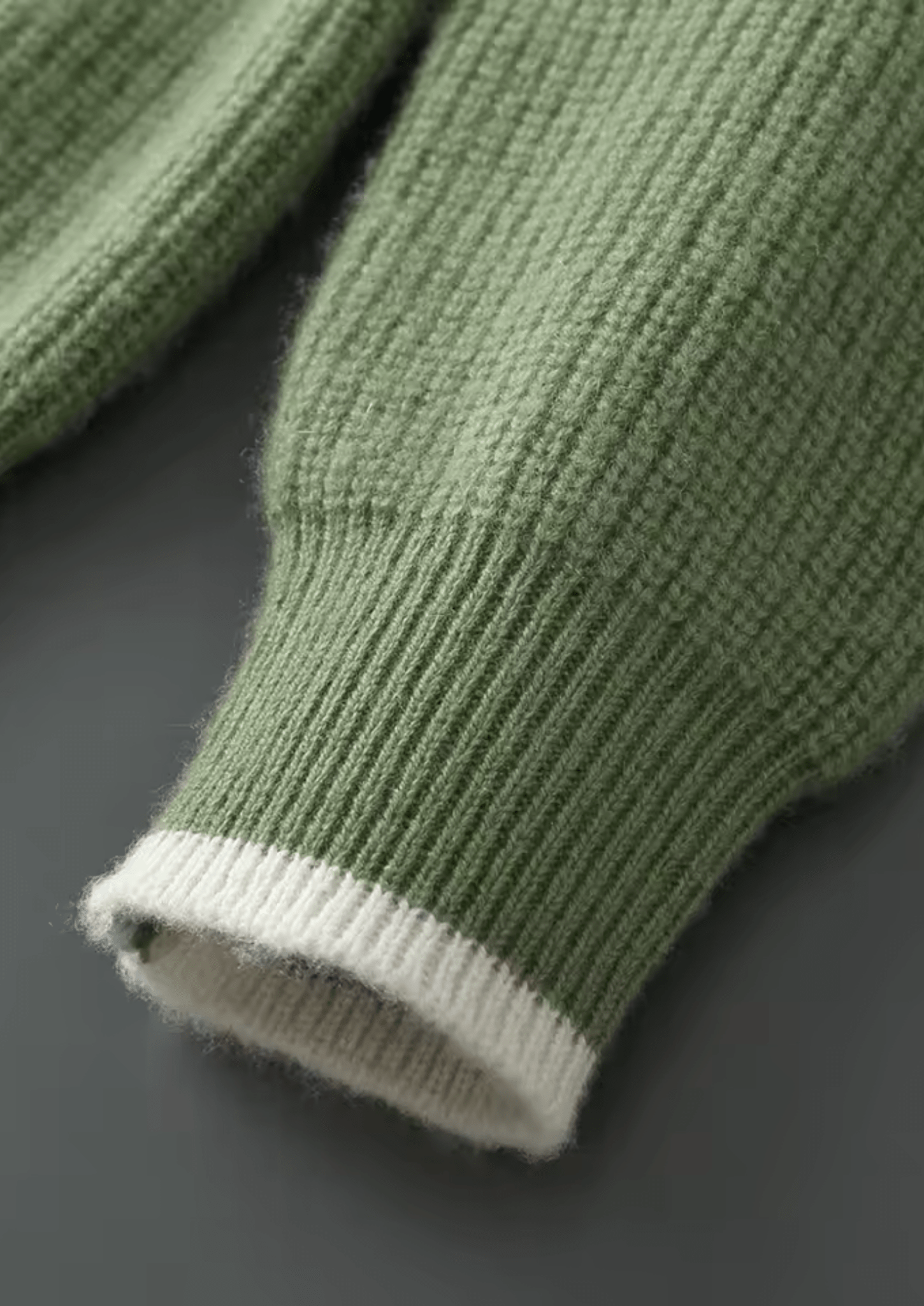 PURE EXTRA - FINE MERINO WOOL TWO TONE CREWNECK - Derada