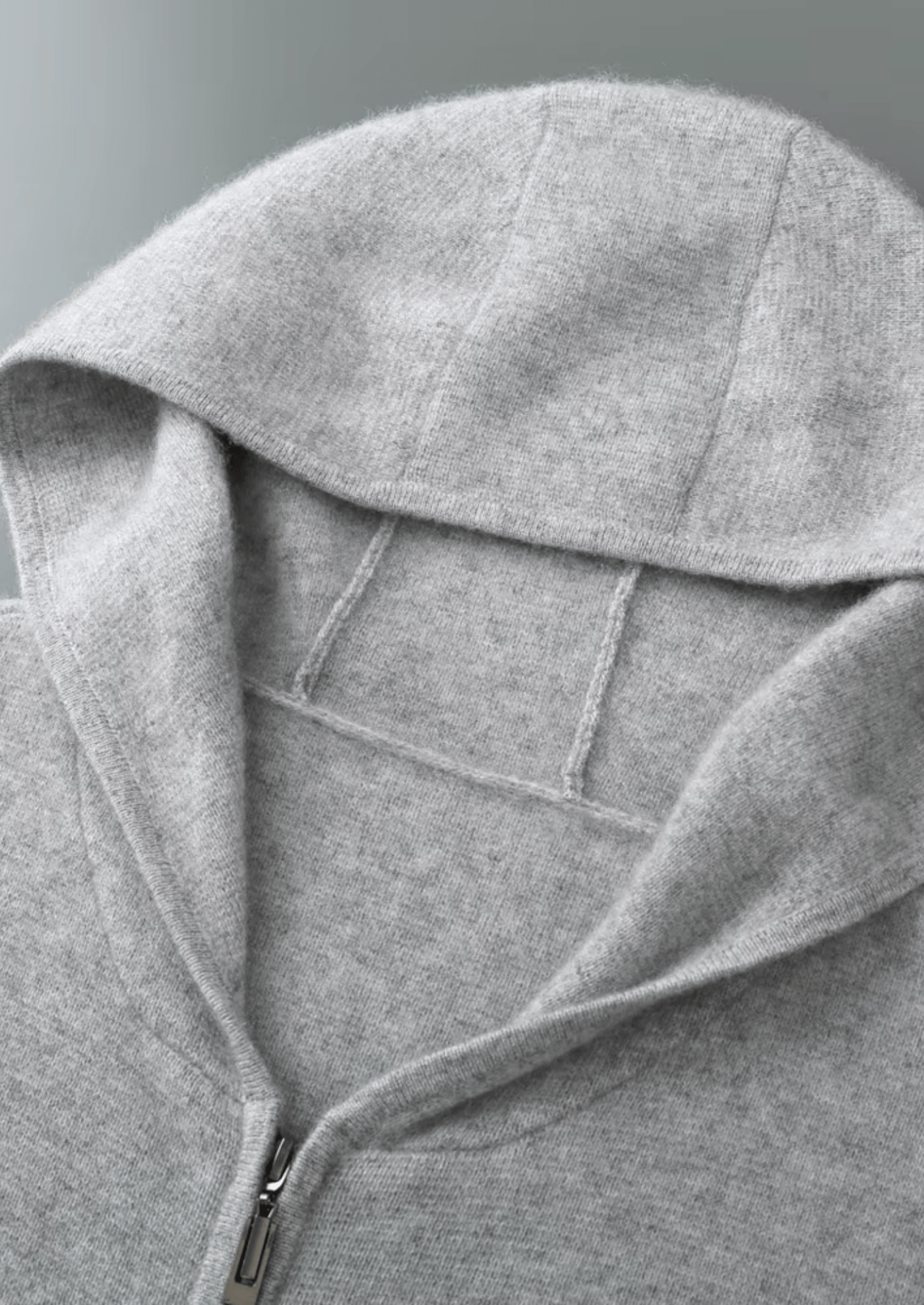 PURE EXTRA - FINE MERINO WOOL ZIPPER HOODIE - Derada